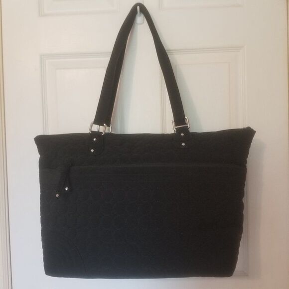 Vera Bradley Ultimate Baby Quilted Performance Twill Black Diaper Bag Change Pad - Picture 11 of 11